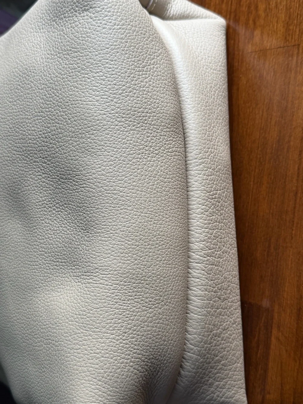 PORTLAND LEATHER Medium Crossbody Tote Oatmilk